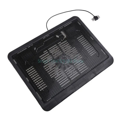 Laptop Cooler Cooling Pad 12-14 Inch Gamer USB Quiet Fans Portable Gaming Stand Notebook Cooler Stand Chill Mat with 1 Blue LED