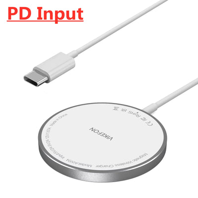 Magnetic Wireless Charger Pad Stand for iPhone 16 15 14 13 Pro Max Mini Airpods PD Macsafe Earphone Phone Fast Charging Station