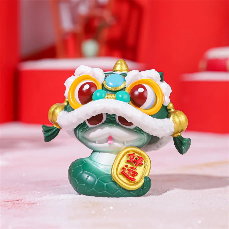 The Year Of Snake Figurines Cute Miniature Snake Statue Lucky Snakes Ornament Creative 2025 New Year Gifts For Children