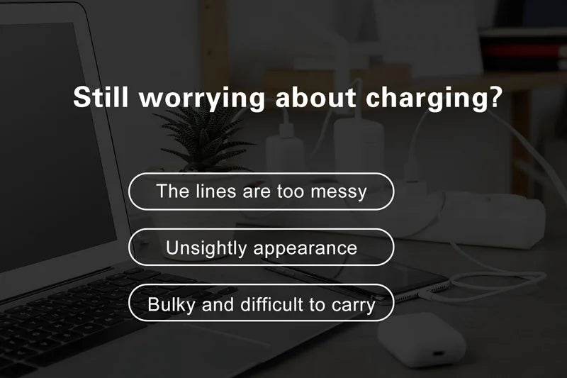 Multi USB Charger 50W 5 Port USB Fast Charger with QC 3.0 Quick Charge LCD Smart Charging Station Hub for Multiple Devices