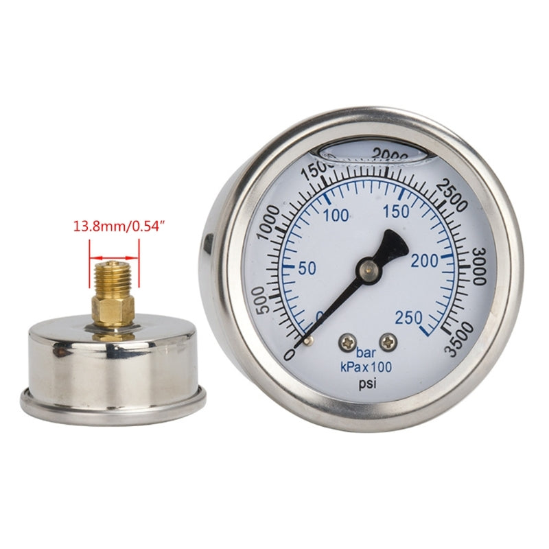 High Stability Pressure Washer Gauges 3500psi Quick Connect Pressure Gauges with N14x1.5 Thread used for Power Washer M4YD
