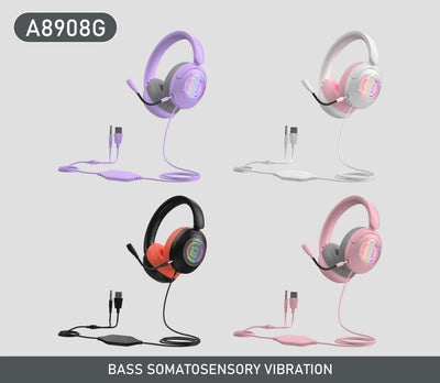 Original Earphones Wired Gaming Headset 3.5mm Wired Headphones Over Ear with Microphone Stereo Earbuds Sports For PS4 PC Phones