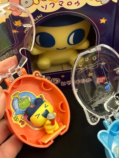 Original Bandai Tamagotchi Spare Time Series2 Pooptime Pendant Bean Mr.Koigari Doll Box Toy Collectible Anime Game Figurine Toys