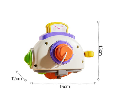 Baby Busy Board Cube Montessori Sensory Toys for Toddler Educational Learning Activities Travel Toy Lock Box Fine Motor Skill