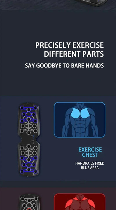 Portable multi-functional push-up board