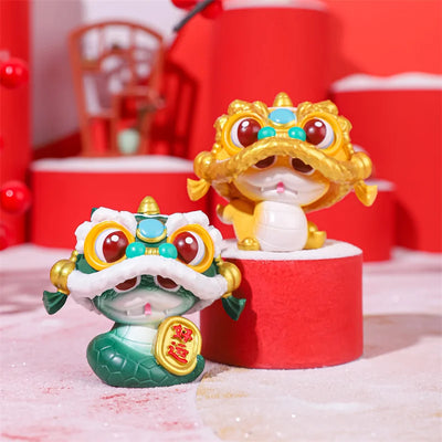 The Year Of Snake Figurines Cute Miniature Snake Statue Lucky Snakes Ornament Creative 2025 New Year Gifts For Children