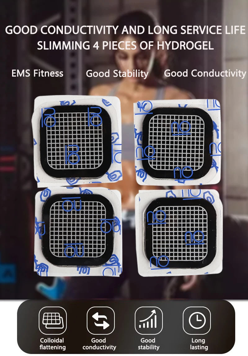 Hydrogel Fitness Pads - Replacement Gel Stickers for Ab Trainers