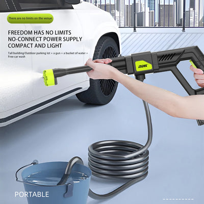 Cordless Pressure Washer Household Portable Car Wash Highpressure Water Gun Turbocharged High-power Electric Car Washing Machine