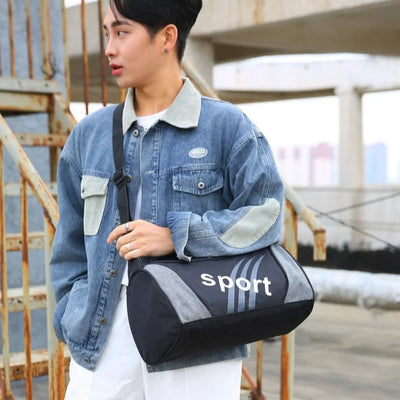 Women's & Men's Gym Bag Unisex Outdoor Crossbody Shoulder Backpack Personalized Duffel Overnight Travel Yoga Sports Bag