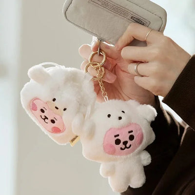 2025 New Bt21Ed Kawaii Plush Cosplaycosp Plush Toy Doll Keychain Cute Cartoon COOKY SHOOKY MANG Plush Pendant Bag Accessories