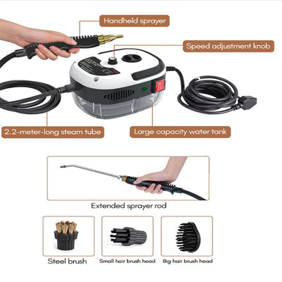 Steam Cleaner High Temperature Sterilization Car Steaming Cleaner Air Conditioning Kitchen Hood Home  110V US Plug /220V EU Plug