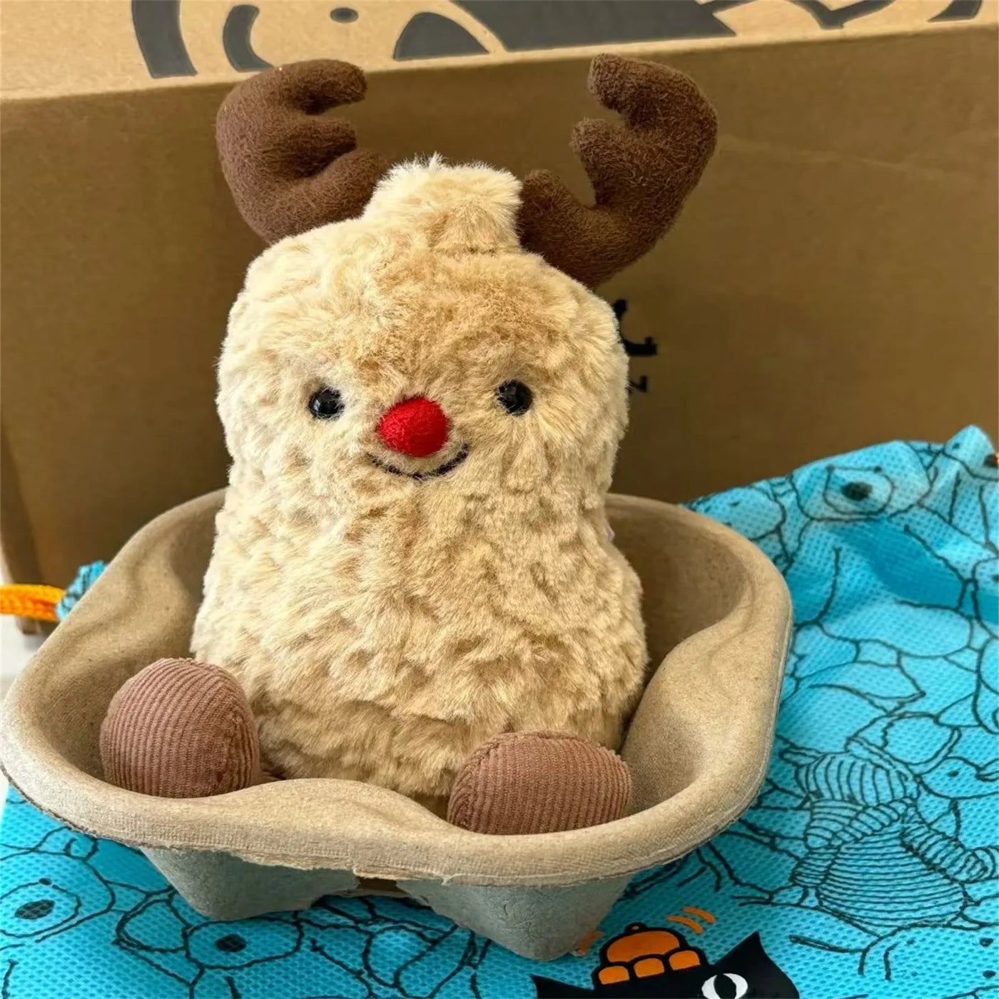 2025 Little Cartoon Doll Cute Toy High Beauty Girl Doll Christmas Ornaments Deer Peanut Ornament Birthday Christmas Gifts