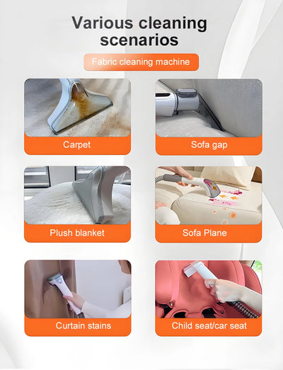 All-in-One Household Carpet Curtain Vacuum Cleaner Multifunctional Fabric Cleaning Machine Sofa Vacuuming Wash Machine