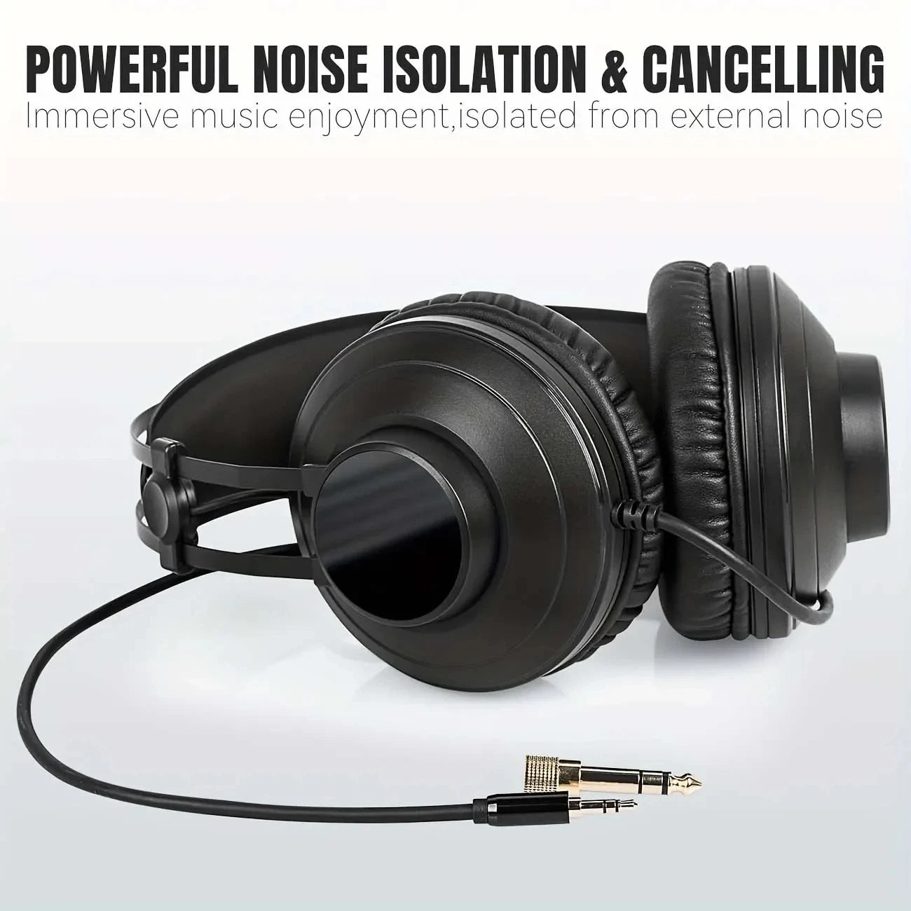 EYOUO Studio headphones with excellent sound quality, suitable recording, podcasting, DJing, and playing the keyboard.