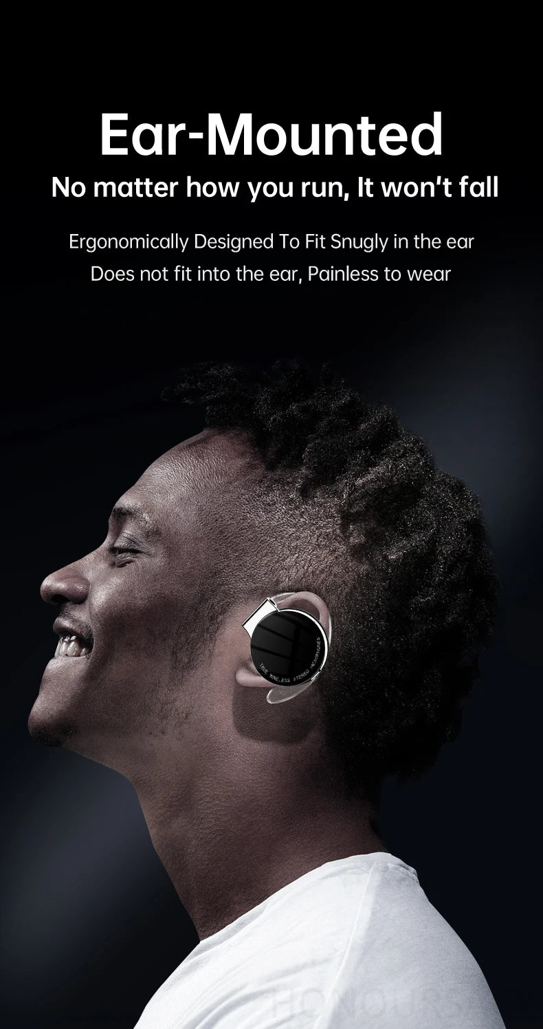 Open Ear Headphones TWS Noise Cancelling Headphones Bluetooth Earpiece Bluetooth Headset Runnning Headphones Workout Headphones