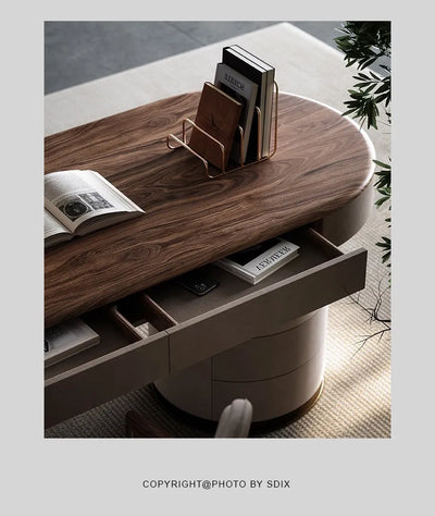 Modern European Floor Standing Office Desk Luxury Design Escritorios De Ordenador Upgrade Your Home Office Aesthetic Furniture