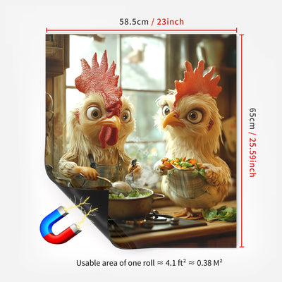 Easy-Clean Magnetic Dishwasher Door Cover - No Glue Needed, Perfect for Kitchen Decor & Stainless Steel Panels, 23.03x25.59 inch
