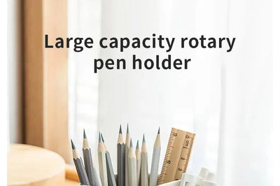 1PC Organize Your Desk With This 360°Rotating Pencil Case