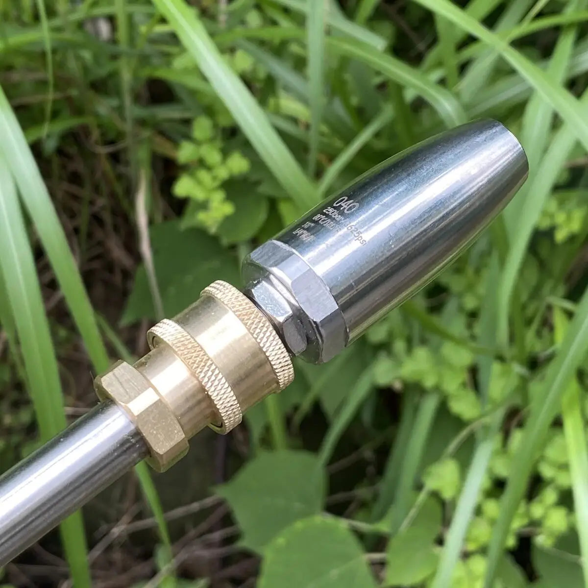 Turbo Nozzle for Pressure Washer Rotating for Hot and Cold Water With 1/4 Quick Connect Stainless Steel 3625 PSI