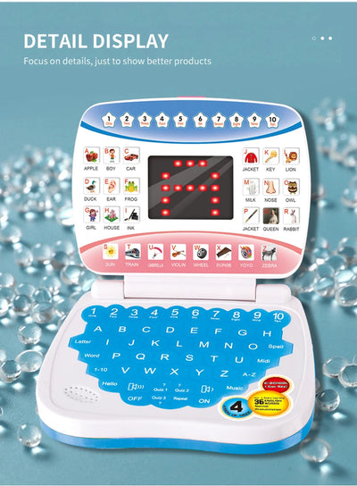Learning Machine Laptop Computer Child Electronic Preschool Language Education Toys Gift Toddler Kid Developing Cognitive Skills