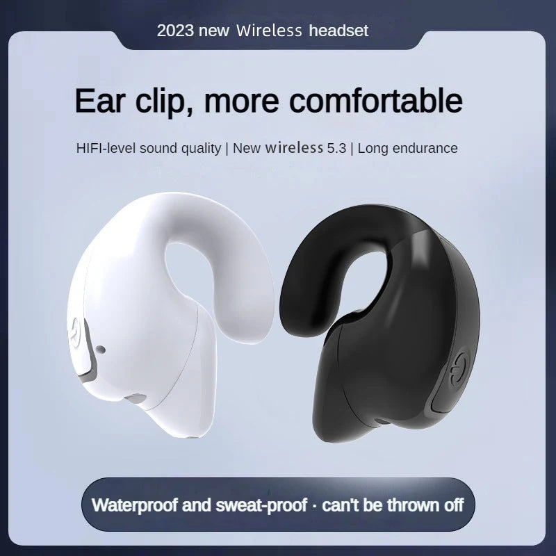 Ear clip earphones, Bluetooth wireless earphone