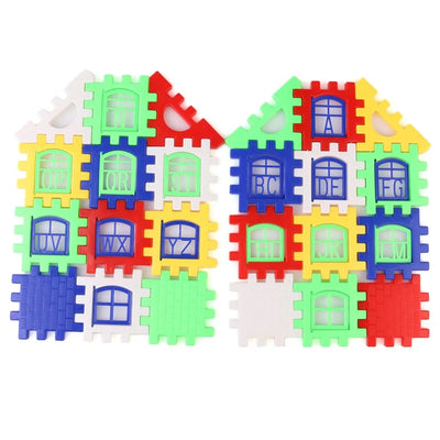 2025 Best DIY Gift Toy for Girls 24 PCS/set Plastic Small Pieces Kids Learning Blocks Shapes Building Blocks Toys Development