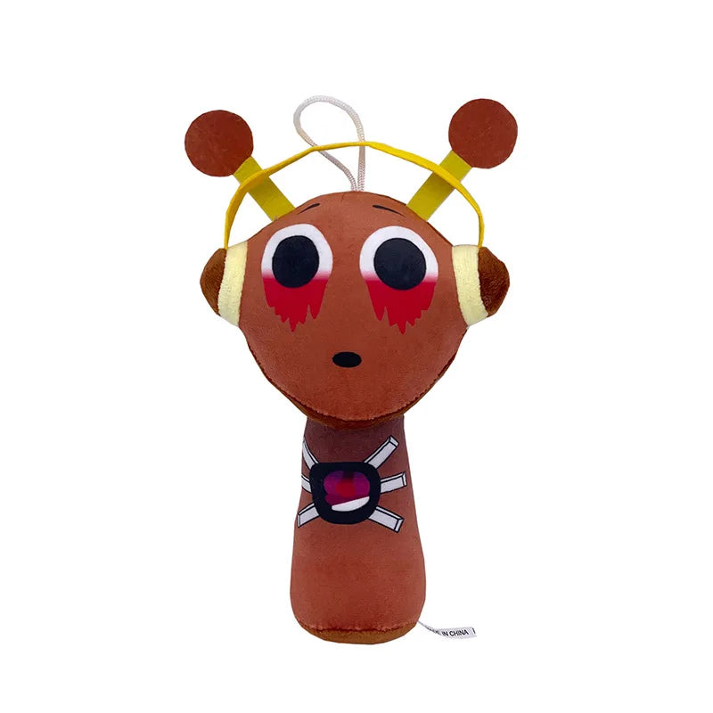 2025 Soft Doll Toy (9 Inch) Cartoon Red Ice Sprunki Games Plushies Toy Baby Rag Doll Birthday Gift Christmas Plush Toy Gift