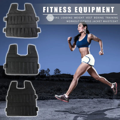 3-50kg Workout Weight Jacket Adjustable Weighted Exercise Vest Workout Equipment for Running Training Workout Jogging Walking