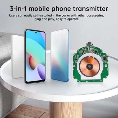 Wireless Charging Module DIY Wireless Charger QI Fast Charging Pad Wireless Charging Transmitter Support Smartwatch 15W Adaptive