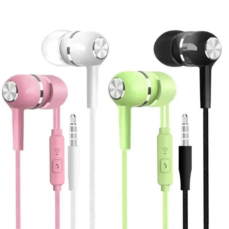 3.5mm Wired Headphones In Ear Headset Wired Earphones