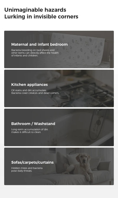 Pressurized Handheld Steam Cleaner for Home - Portable Multi-purpose High Pressure Deep Multi-surface Cleaning Steamer Machine