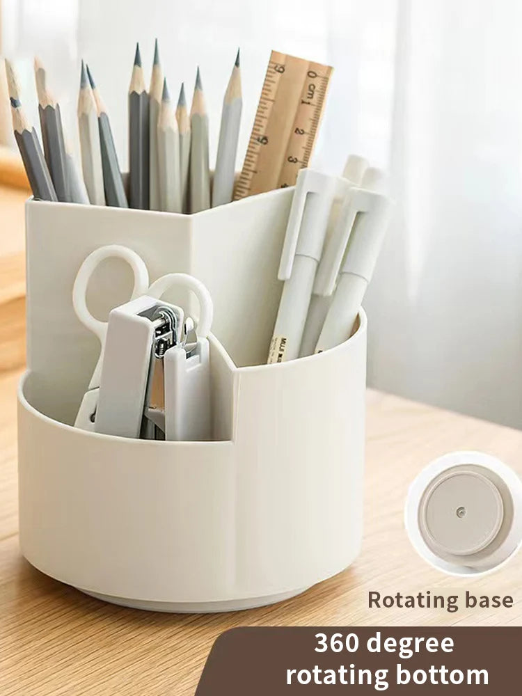 1PC Organize Your Desk With This 360°Rotating Pencil Case