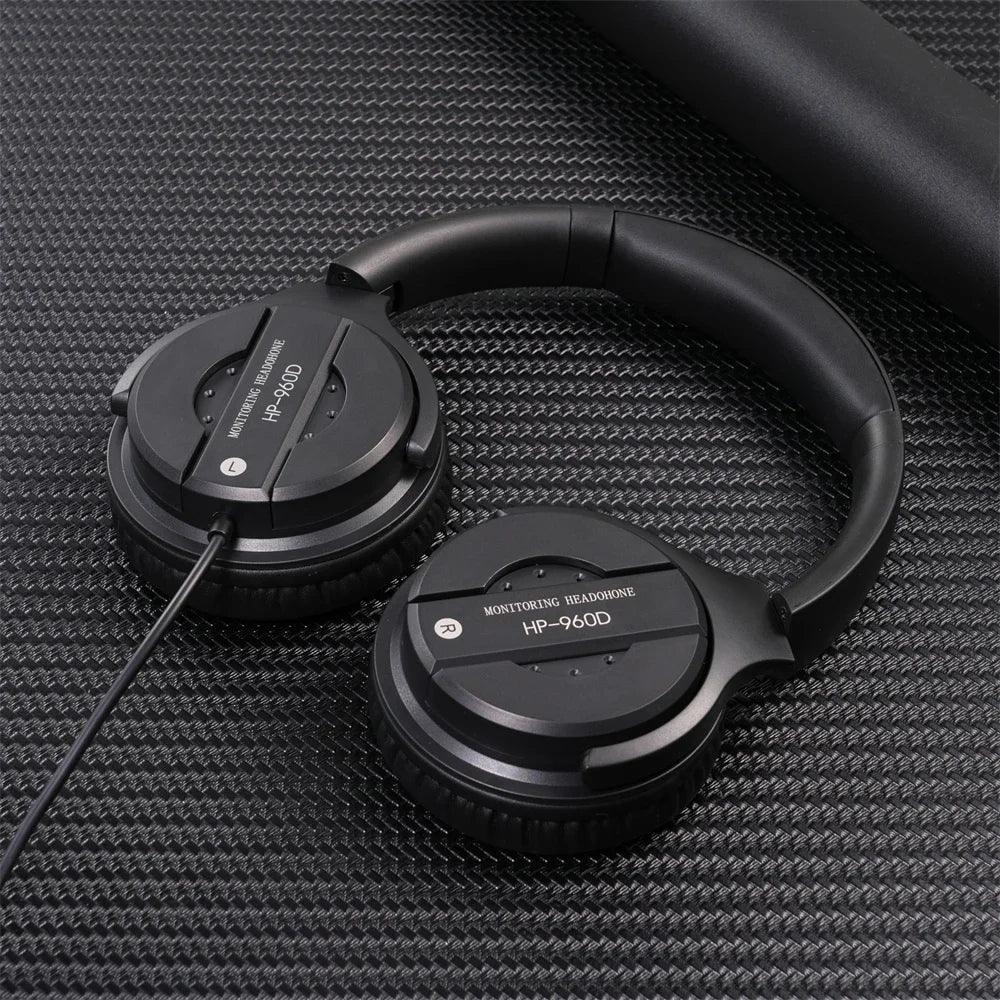 Wired Professional Studio headphone DJ Headphones With Microphone Over Ear HiFi Monitor Music Headset Earphone For Phone PC