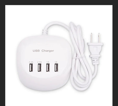 4/10-Ports USB Charging Station50W/10A Multi Port USB C Hub Charger for Cellphone Tablet Multiple Devices Extension Socket