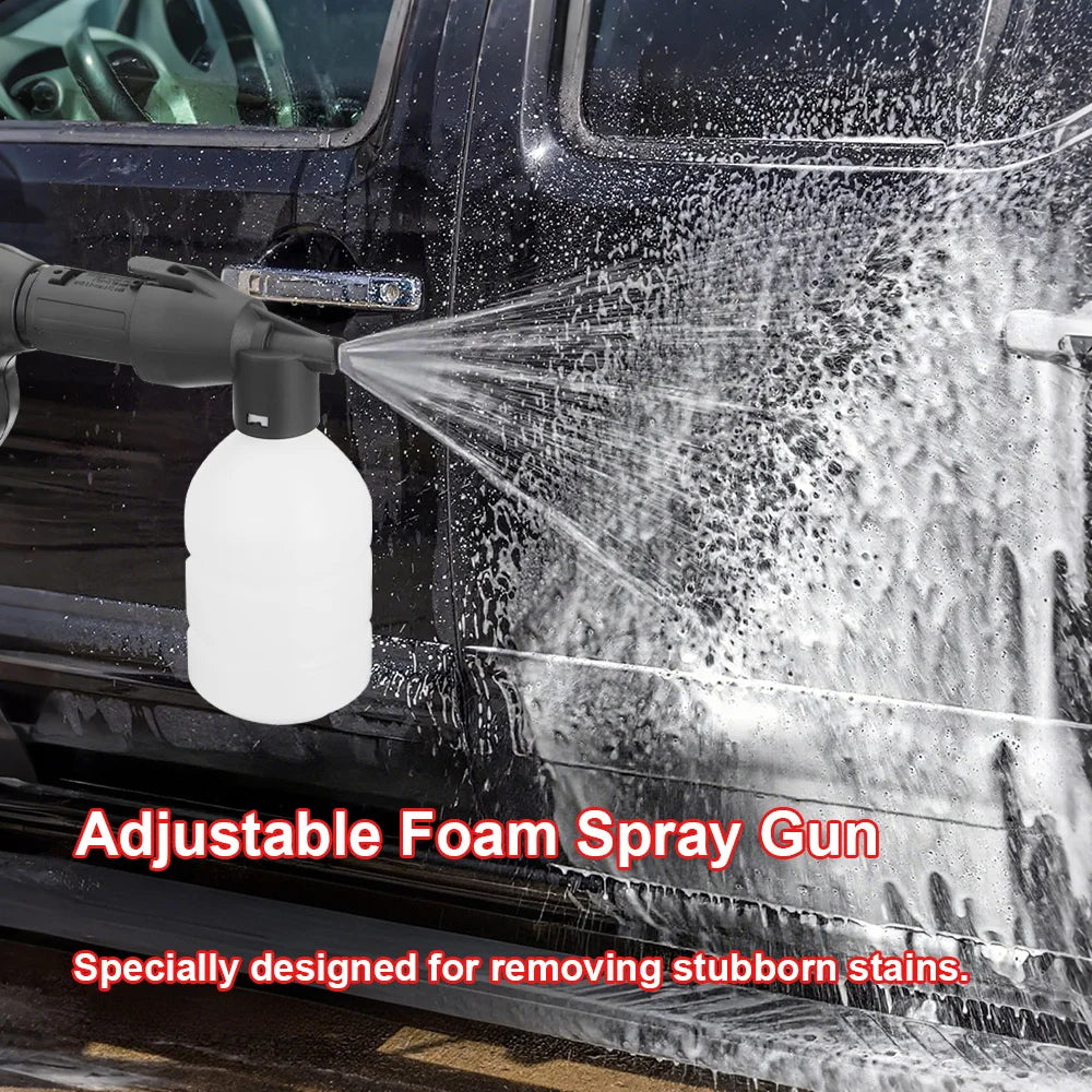 1000W 200Bar Electric Pressure Car Washer Multifuntional Portable High Power Cleaner with Foam Spray Water Gun for Home & Car