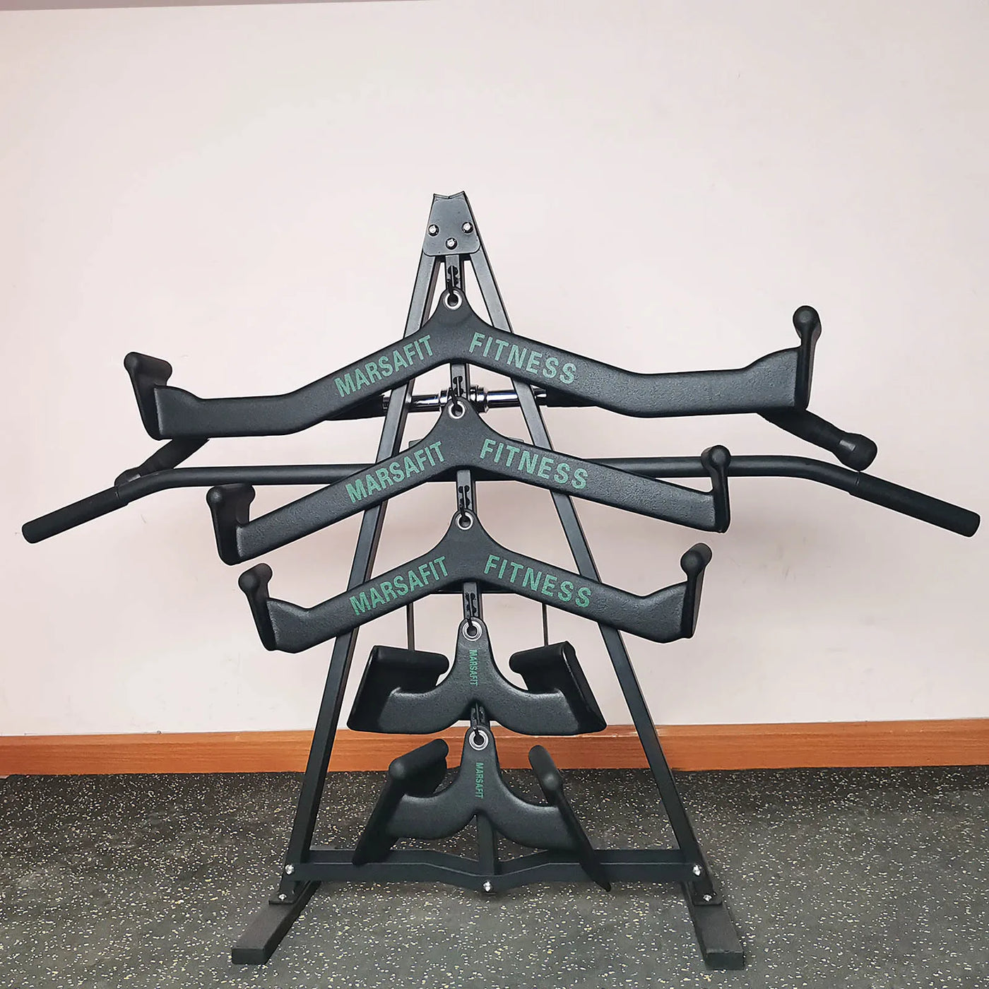 Wall Mount Fitness Equipment Storage Rack - Space-Saving Gym Organizer