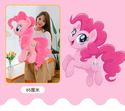 New My Little Pony Plush Doll Anime Twilight Sparkle Fluttershy Pinkie Pie Cartoon Soft Ornament Birthday Kawaii Toy Kid Gift