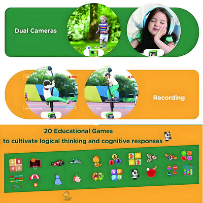Kids Smart Educational Toys Musci Player Learning Selfie Toddler Phone Games for Children Age 3-12 Best Christmas Birthday Gifts