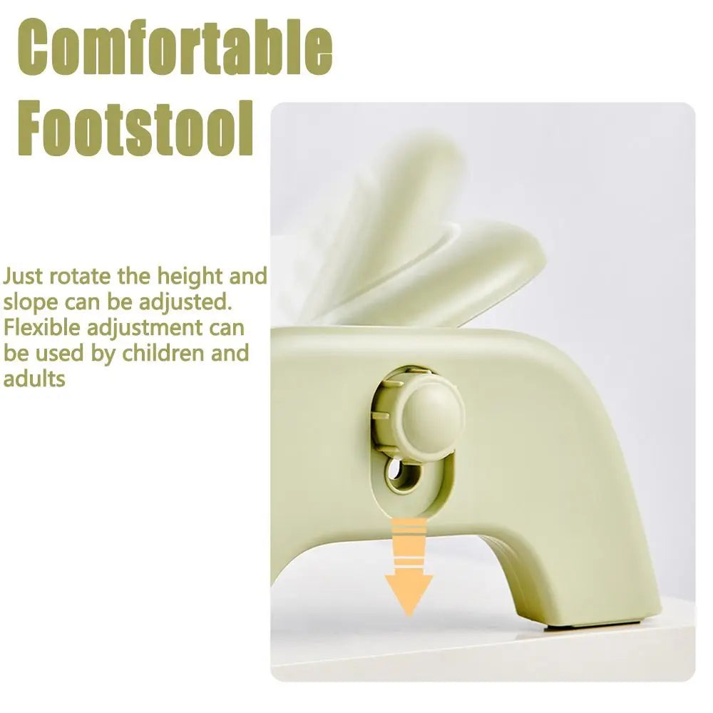 Ergonomic Massage Footstool Durable Adjustable Height Under Desk