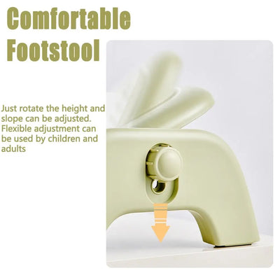 Ergonomic Massage Footstool Durable Adjustable Height Under Desk