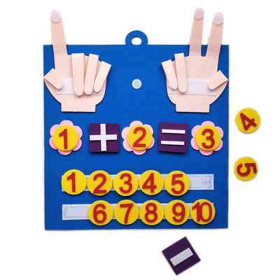 Toddler Montessori Toys Felt Finger Numbers Math Toy Children Counting Early Education Learning Game For Kids Intelligence