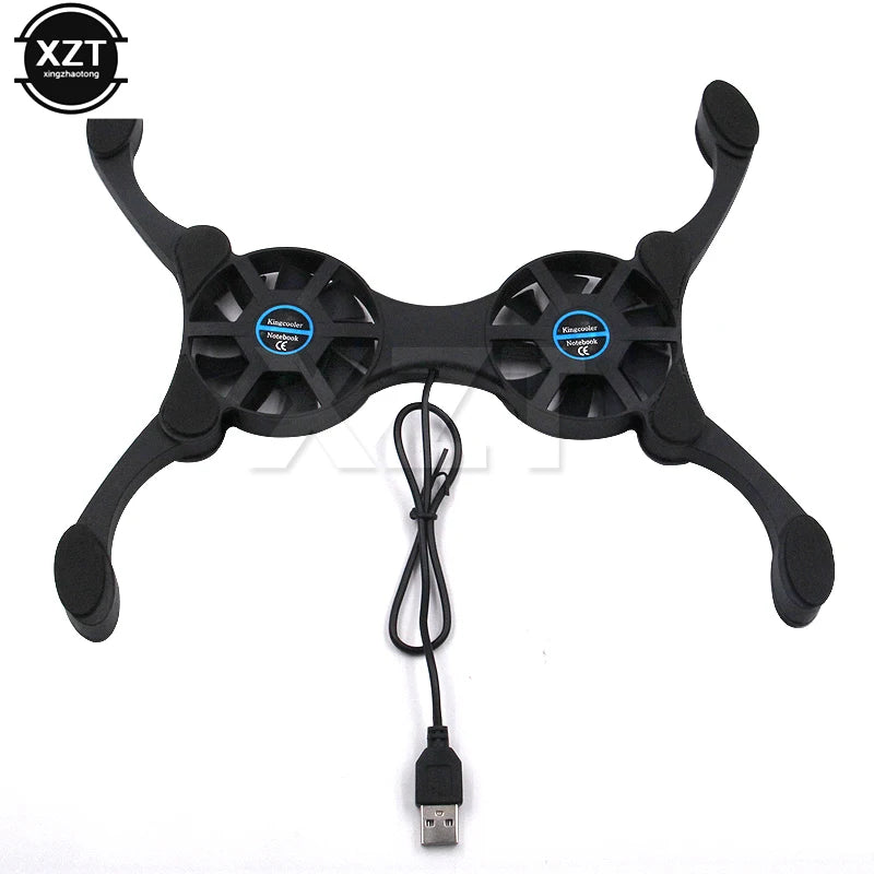 Portable Laptop Cooling Stand Foldable Fan Cooler Cooling Pad Laptop CPU Cooler USB Cooler