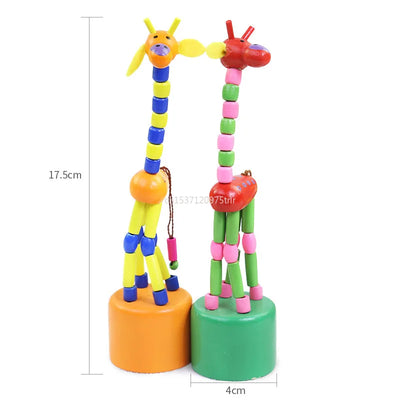 Toddler Baby Learning Toys Wooden Animal Giraffe Developmental Toy Kids Intellectual Early Educational Learning Toys Baby Gift