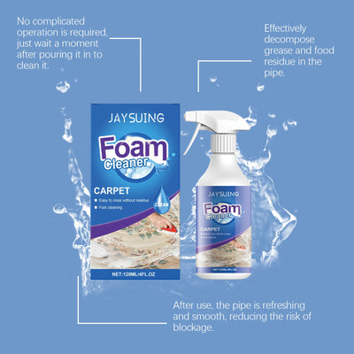 Carpet Foam Cleaner Eliminate Stubborn Stains Odor Remover Carpet Fabric Curtain Multi-functional Cleaning Rug Cleaner Solution