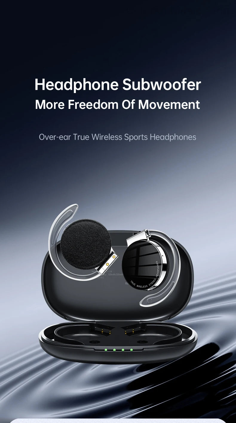 Open Ear Headphones TWS Noise Cancelling Headphones Bluetooth Earpiece Bluetooth Headset Runnning Headphones Workout Headphones
