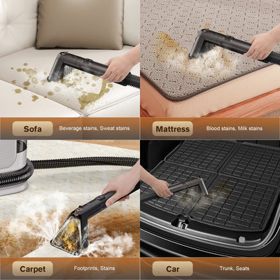 OMESER C988  Steam Spot Cleaner 15kpa 1650w Vacuum Cleaner Spray Suction Integrated Handheld Cleaning Carpet Cleaner Machine