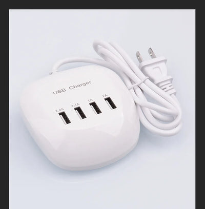 4/10-Ports USB Charging Station50W/10A Multi Port USB C Hub Charger for Cellphone Tablet Multiple Devices Extension Socket