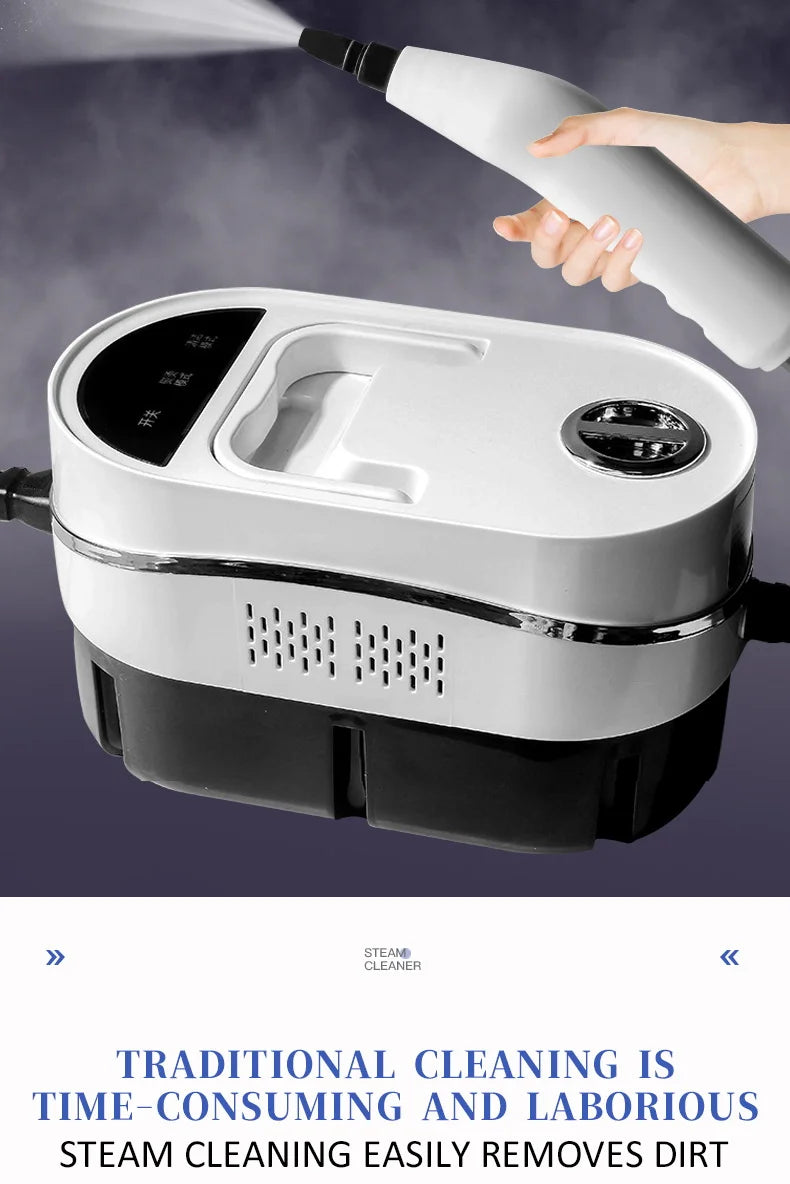 Steam Cleaner High Temperature Household Sterilization for Air Conditioner,Sofa,Kitchen Hood Car Handheld Steam Cleaner EU Plug