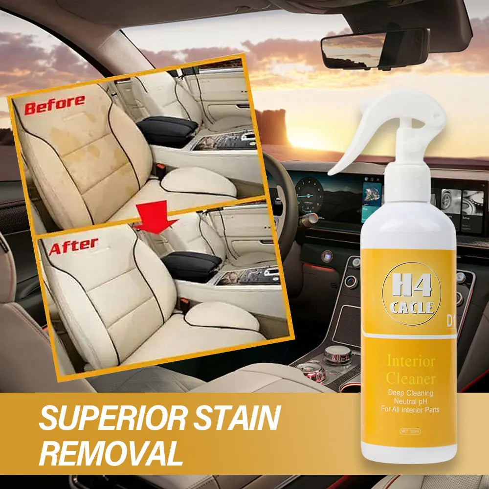 Car Cleaner Interior Spray Stain Dirt Removal for Car Seats and Surfaces for Seats Headliners Leather Fabric and Headliners