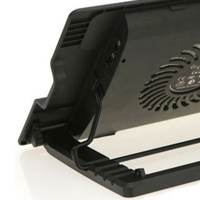 Adjustable Laptop Cooling Fan Pad Heat Dissipation Two USB Port Laptop Cooler Base Stand Portable 15.6 Inch
